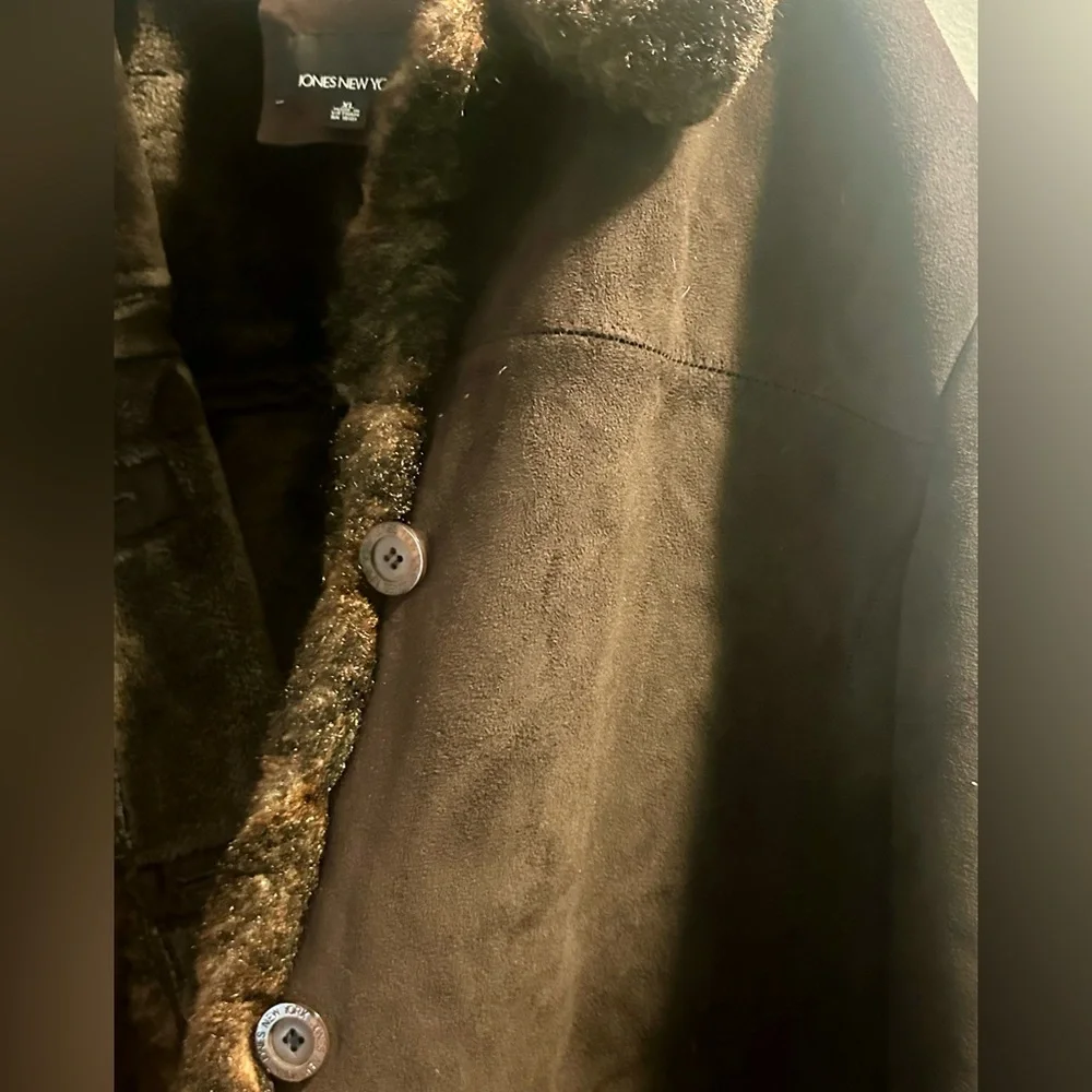 New York & Company Faux Fur Lined Winter Coat - Picture 5 of 16